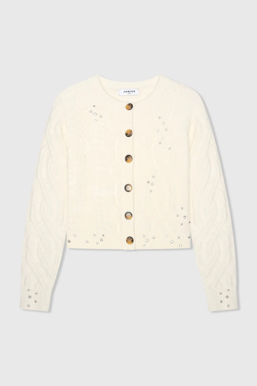 Quincy Off-White Rhinestones