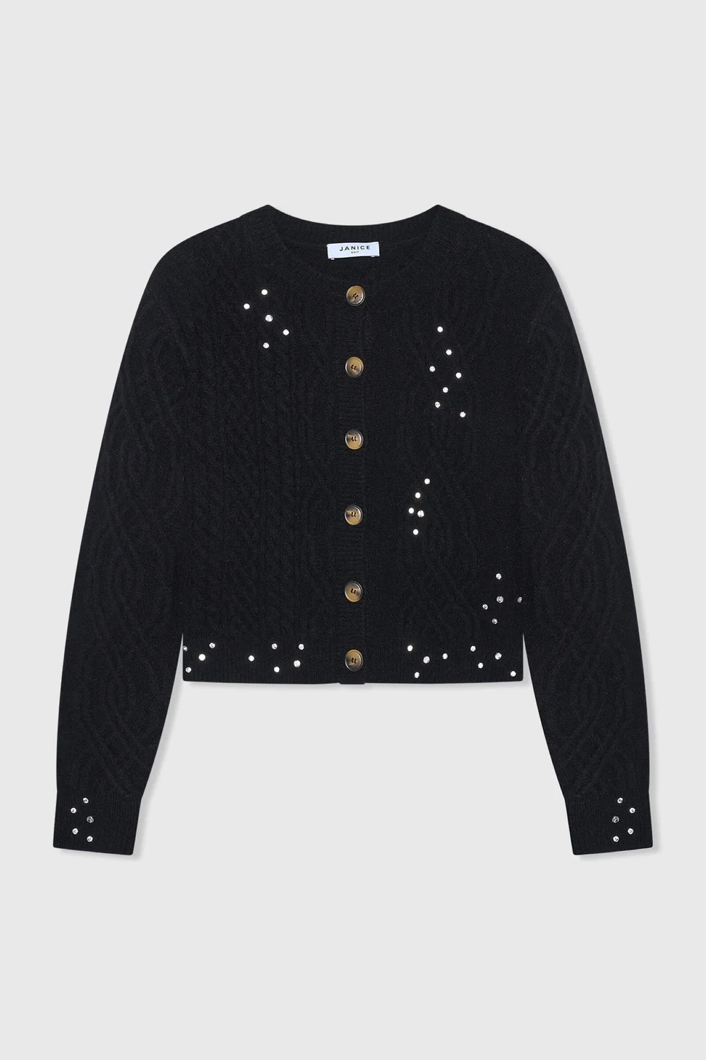 Quincy Black Rhinestones