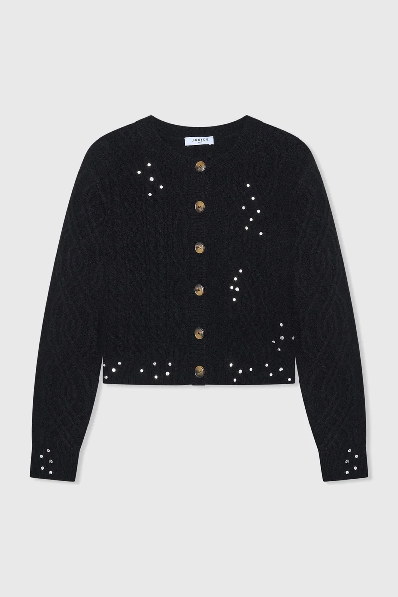 Quincy Black Rhinestones