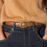 Riem Leer Dames Tabacco Malone Brass