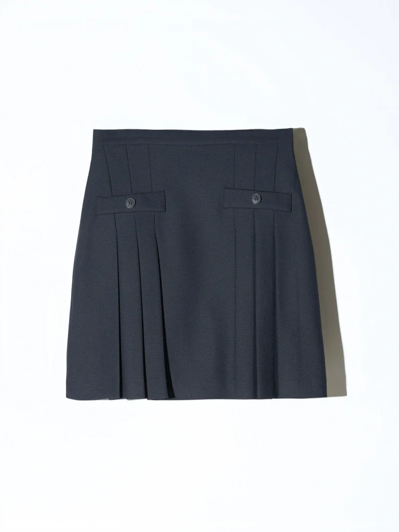 Rokje Plooien Blauw Ruit Saint