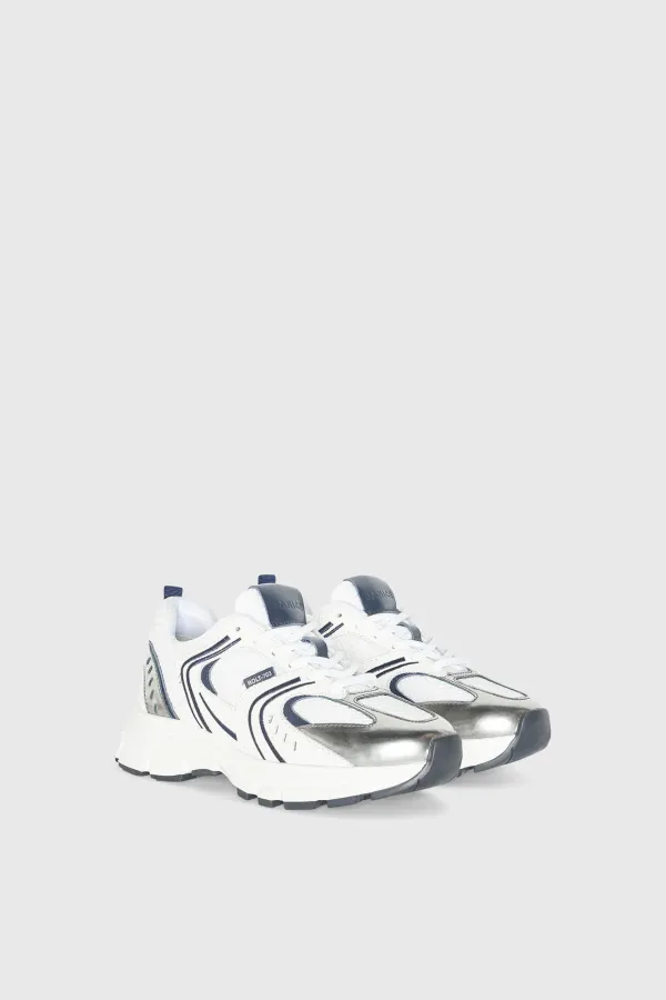 Runner Sneakers Damen Bolt Blau Weiß 703