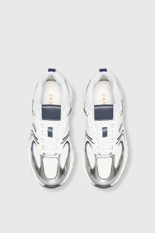 Runner Sneakers Damen Bolt Blau Weiß 703
