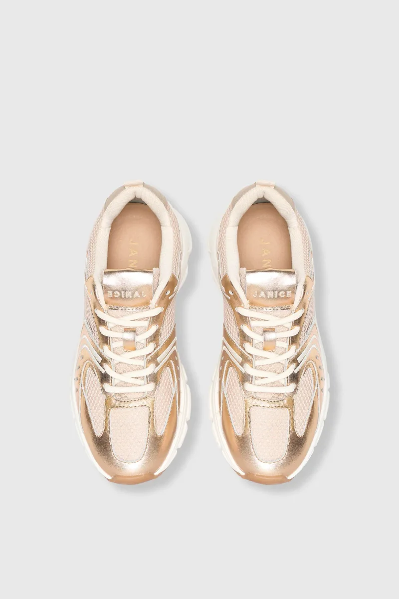 Runner Sneakers Dames Bolt Goud 777