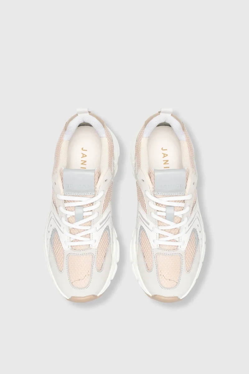Women's Bolt Off-White Running Sneakers 109