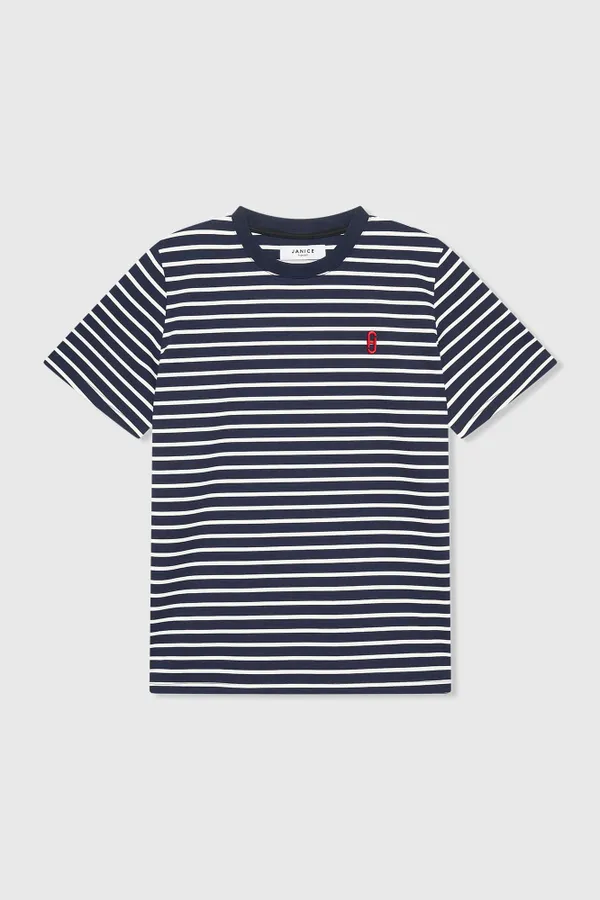 Rock-Shirt, gestreift, dunkelblau