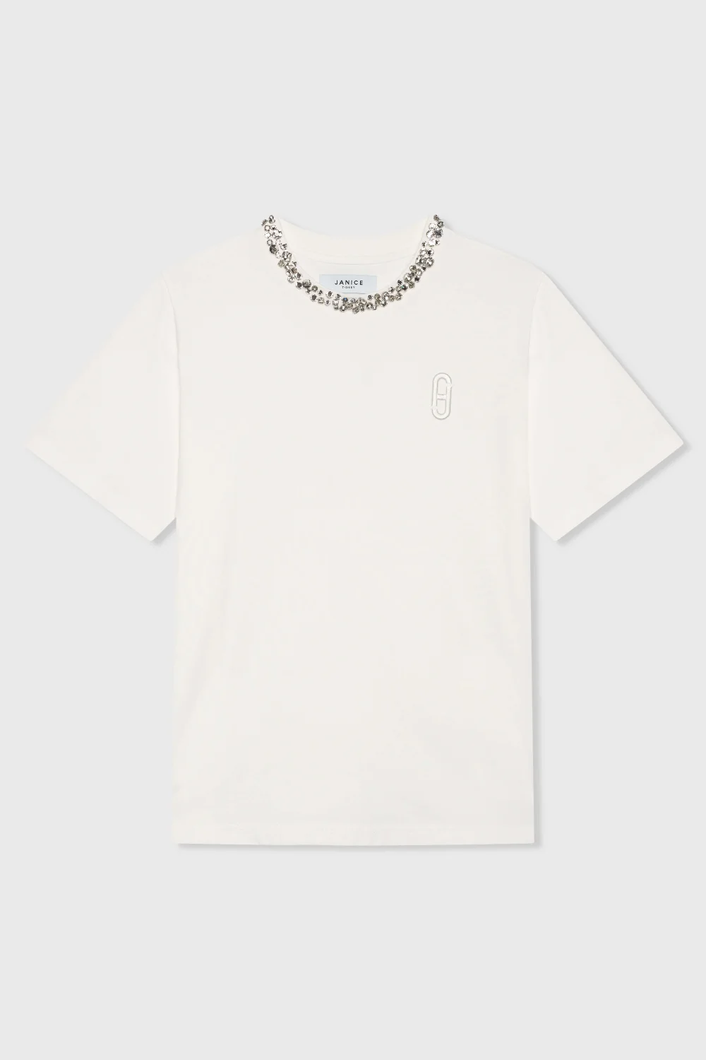 Shirt Dames Steentjes Rock Wit