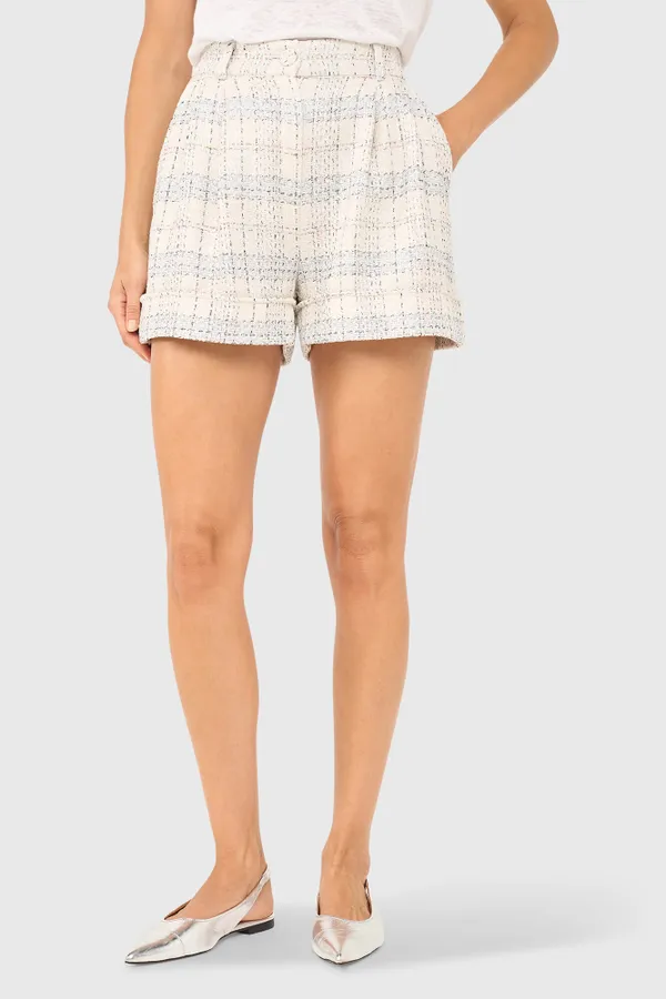 Arthur Shorts Off-White Metallic