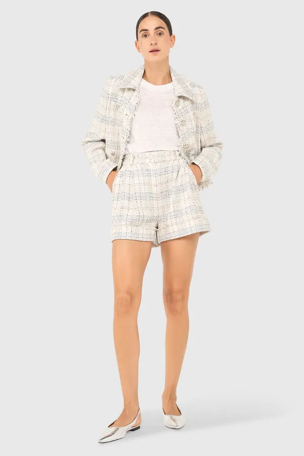 Arthur Shorts Off-White Metallic