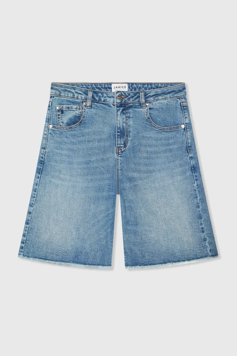 Women's Denim Shorts, Blue, Size 379