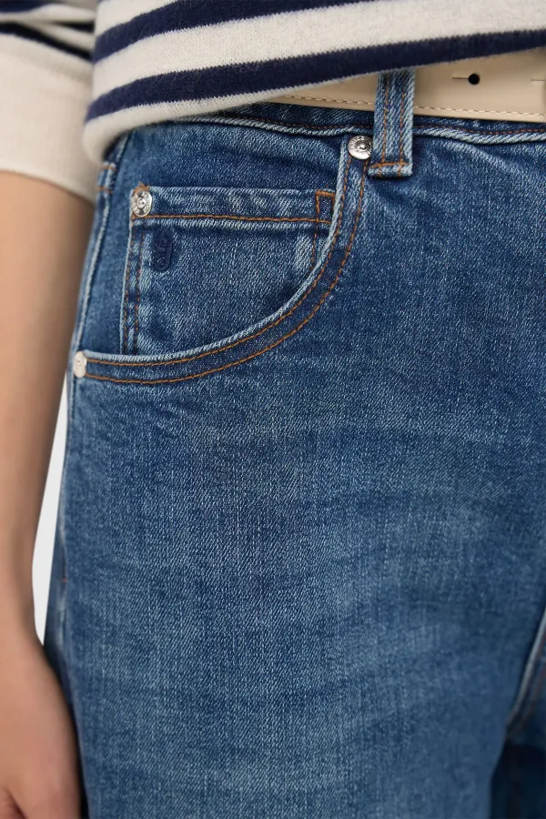Women's Denim Shorts, Blue, Size 379