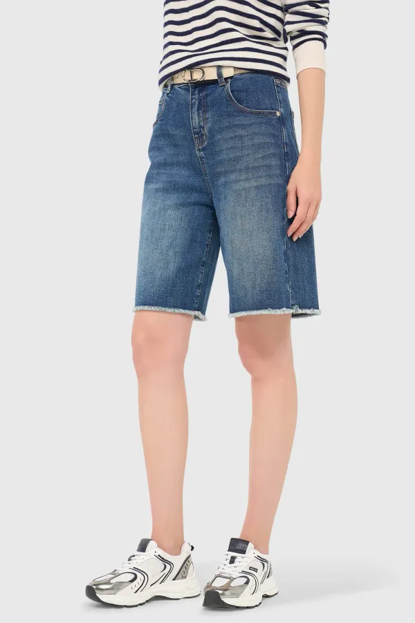 Women's Denim Shorts, Blue, Size 379