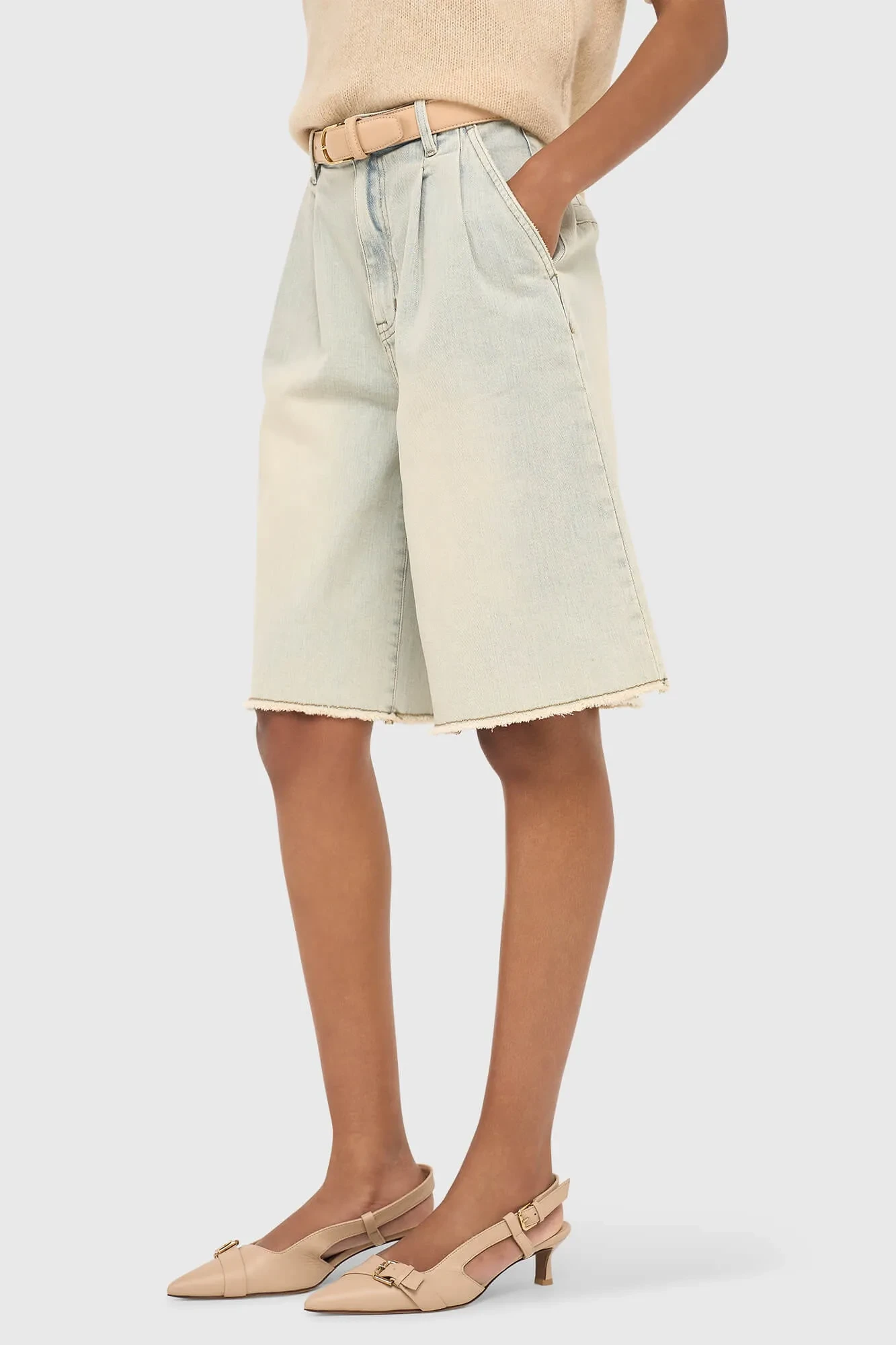 Jeansshorts für Damen, Dime Blau 004
