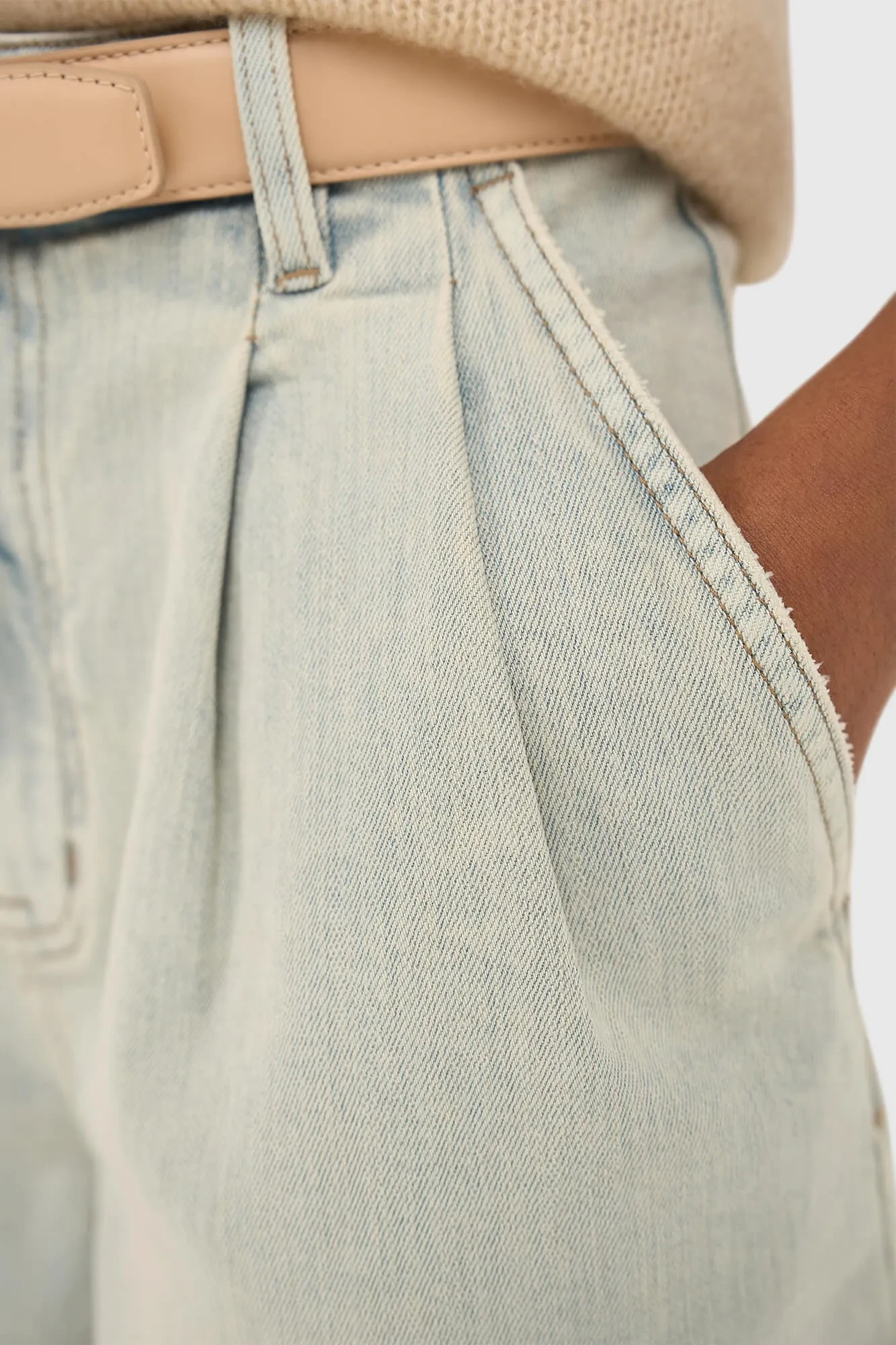 Jeansshorts für Damen, Dime Blau 004