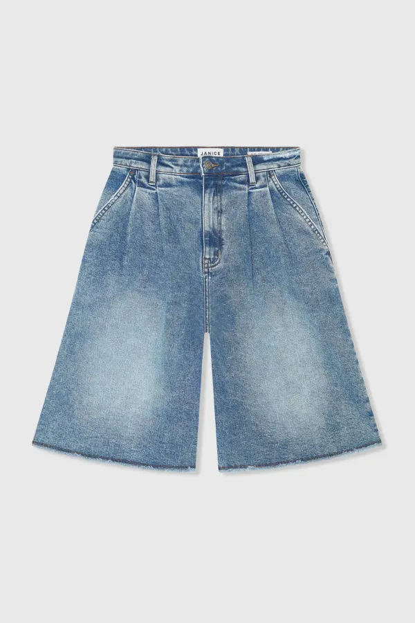 Jeansshorts für Damen, Dime Blau, Größe 379