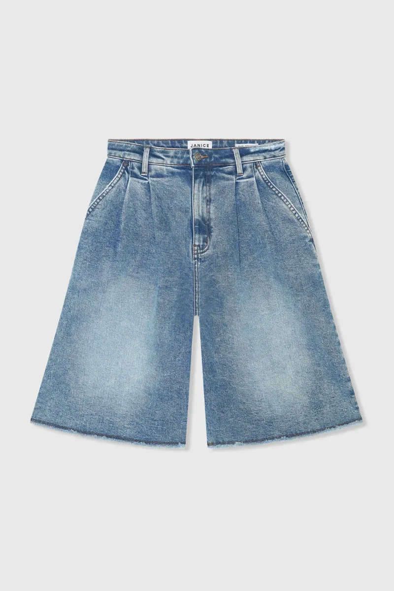 Jeansshorts für Damen, Dime Blau, Größe 379
