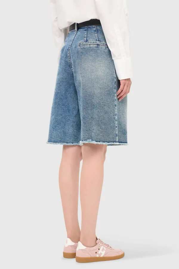Jeansshorts für Damen, Dime Blau, Größe 379