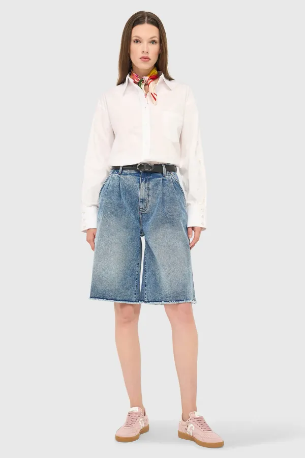 Jeansshorts für Damen, Dime Blau, Größe 379