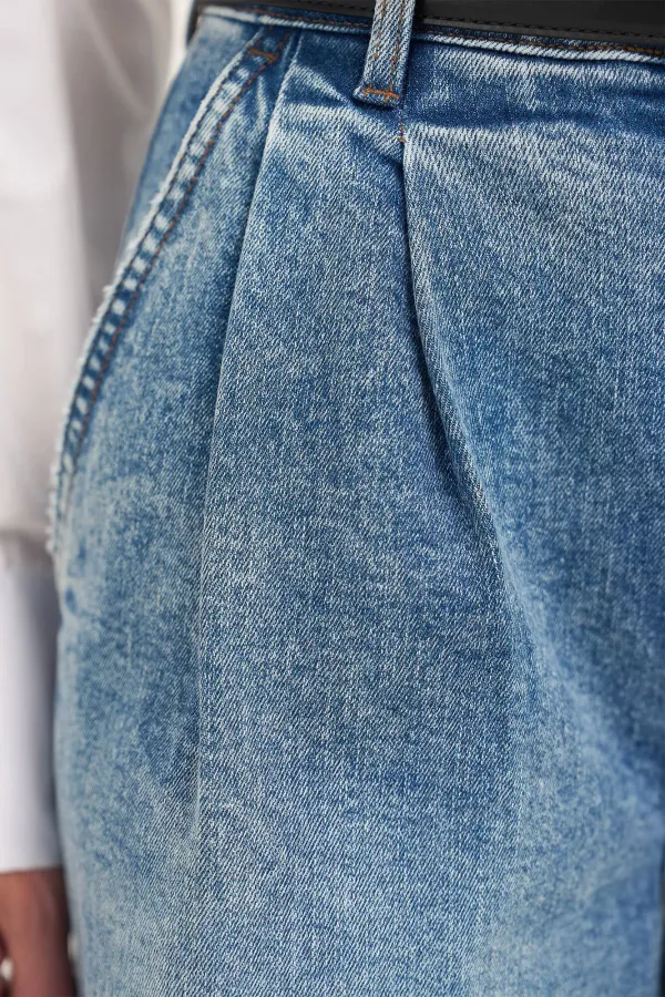 Jeansshorts für Damen, Dime Blau, Größe 379