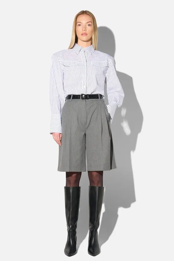 Shorts Broek Dames Rechte Pijp Grijs Dime