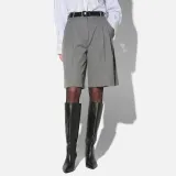 Shorts Broek Dames Rechte Pijp Grijs Dime