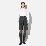 Shorts Broek Dames Rechte Pijp Zwart Krijtstreep Lou
