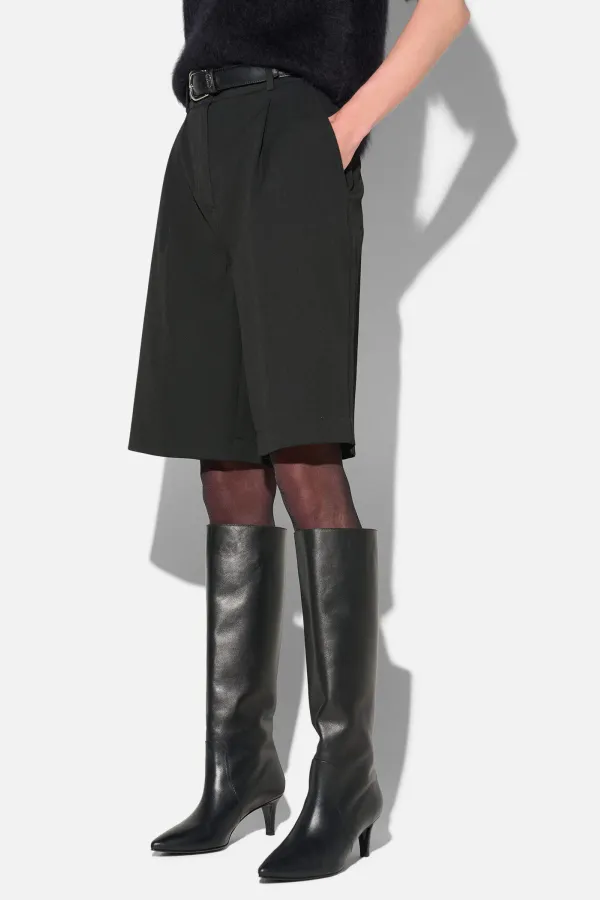 Shorts Broek Dames Rechte Pijp Zwart Lou