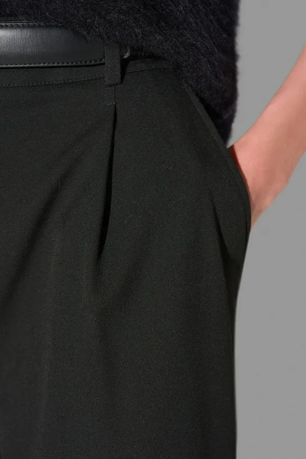 Shorts Broek Dames Rechte Pijp Zwart Lou