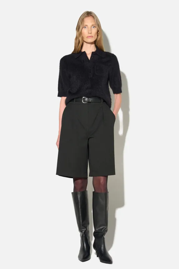 Shorts Broek Dames Rechte Pijp Zwart Lou