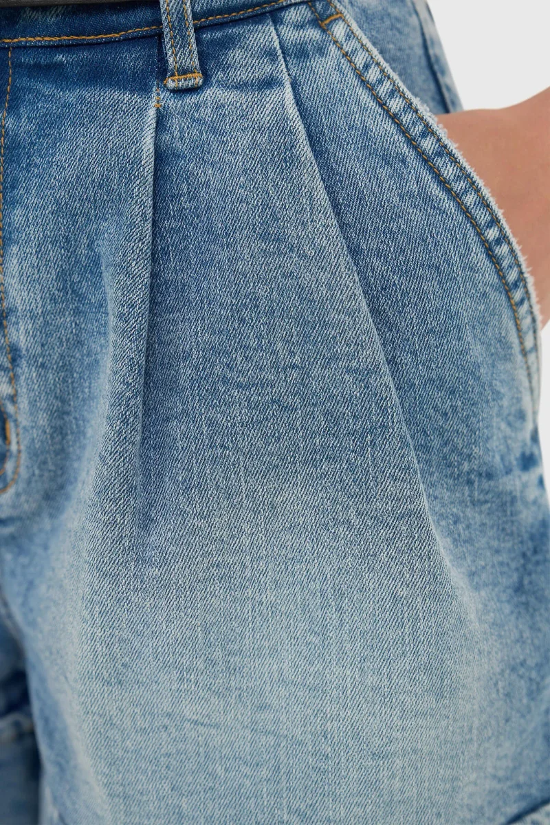 Jeans-Shorts für Damen, Stretch, Arthur, Blau, 786