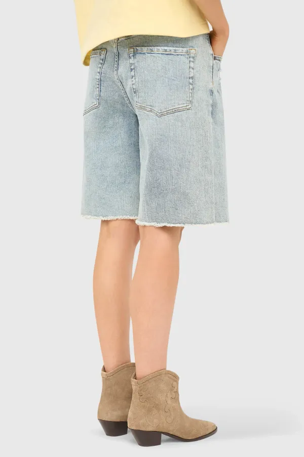 Jeansshorts für Damen, Stretch, Blau, 565