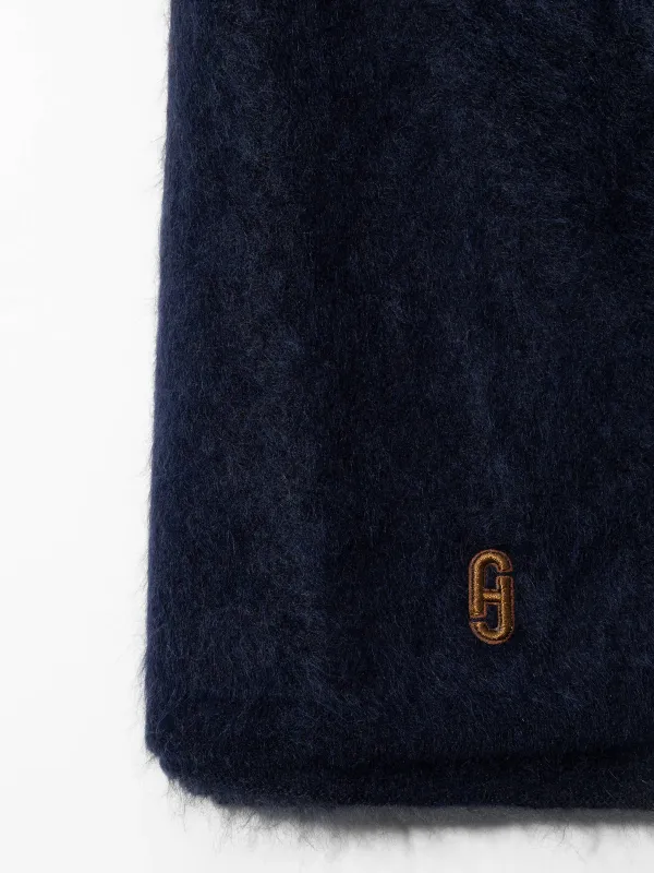Brushed Cashmere Dames Sjaal Santos Blauw