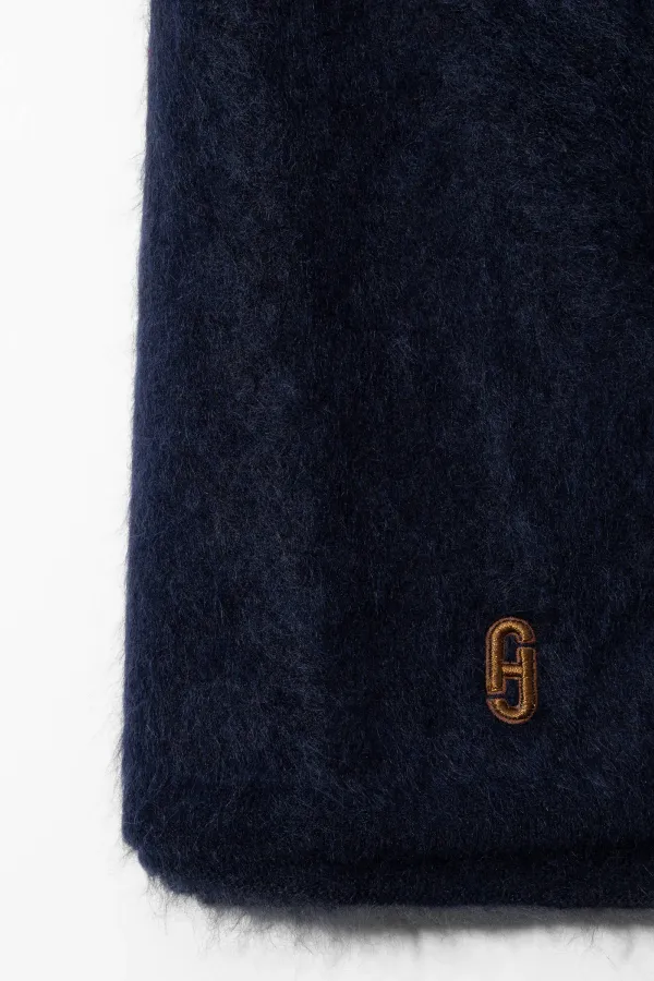 Brushed Cashmere Dames Sjaal Santos Blauw
