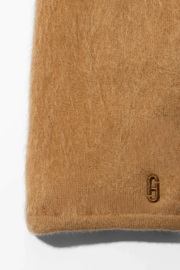Brushed Cashmere Dames Sjaal Santos Camel