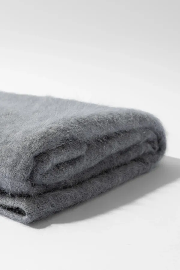 Brushed Cashmere Dames Sjaal Santos Grijs
