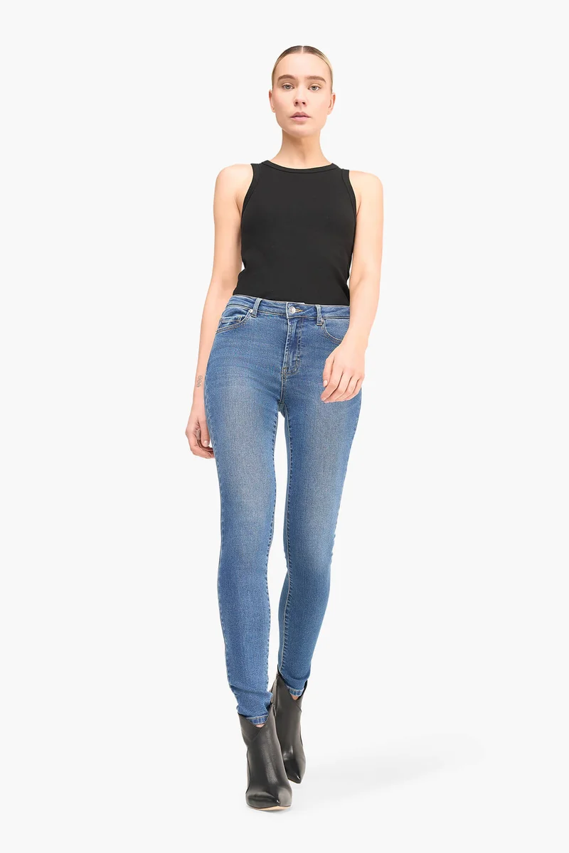 Skinny-Jeans für Damen, hohe Taille, Rocket-Blau 111