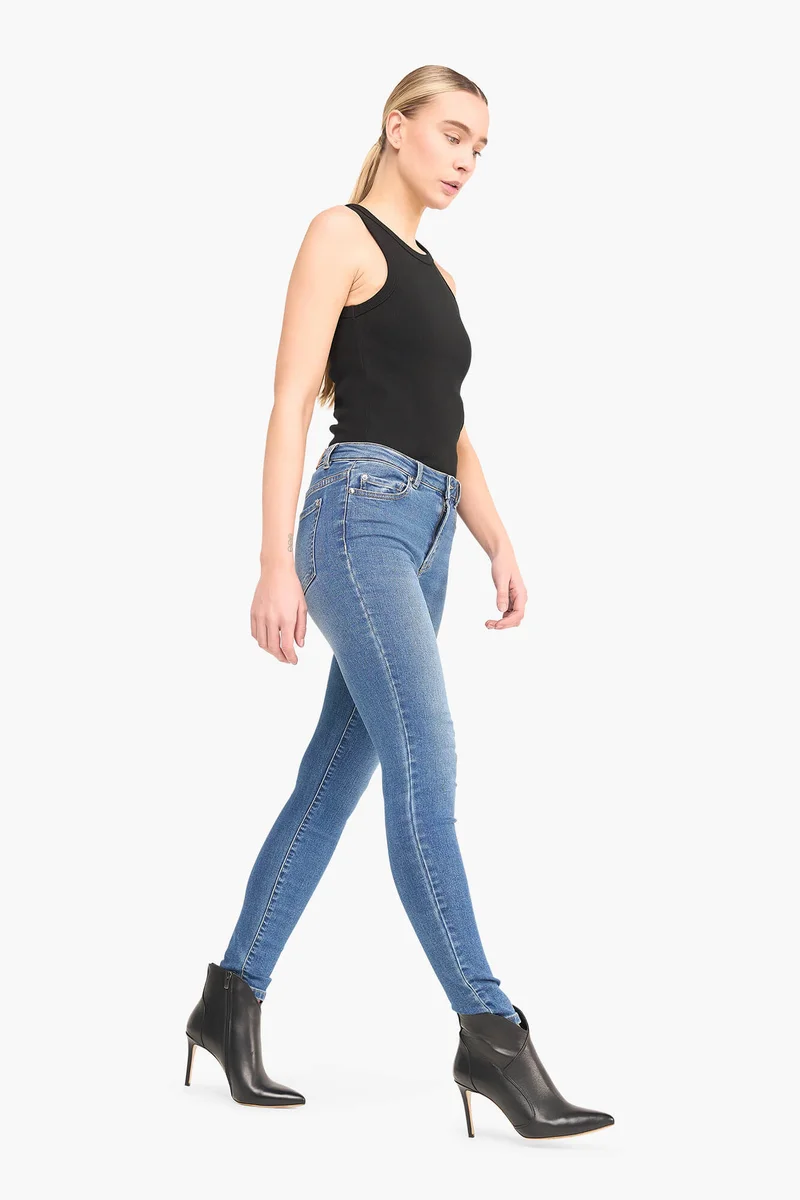 Skinny-Jeans für Damen, hohe Taille, Rocket-Blau 111