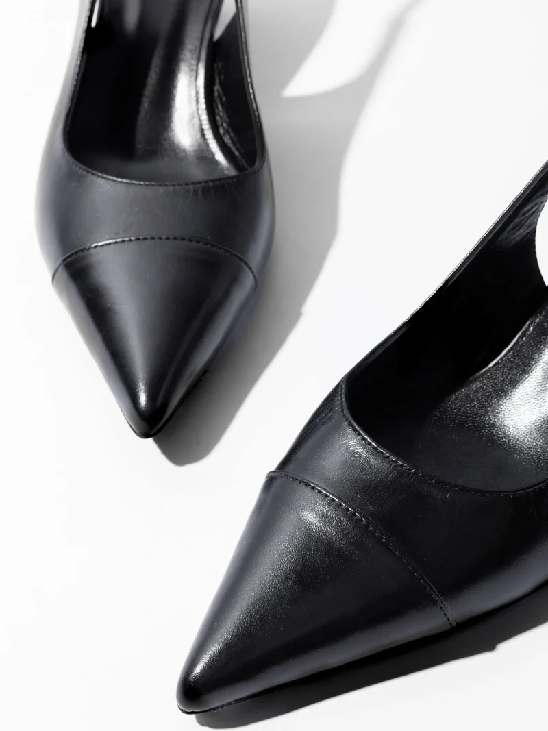 Leren Slingback Pumps Daylon Zwart