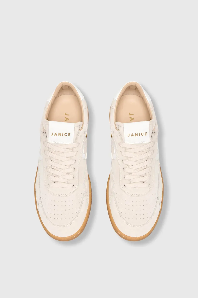 Damen-Handball-Sneaker im Vintage-Stil von Stanley, beige