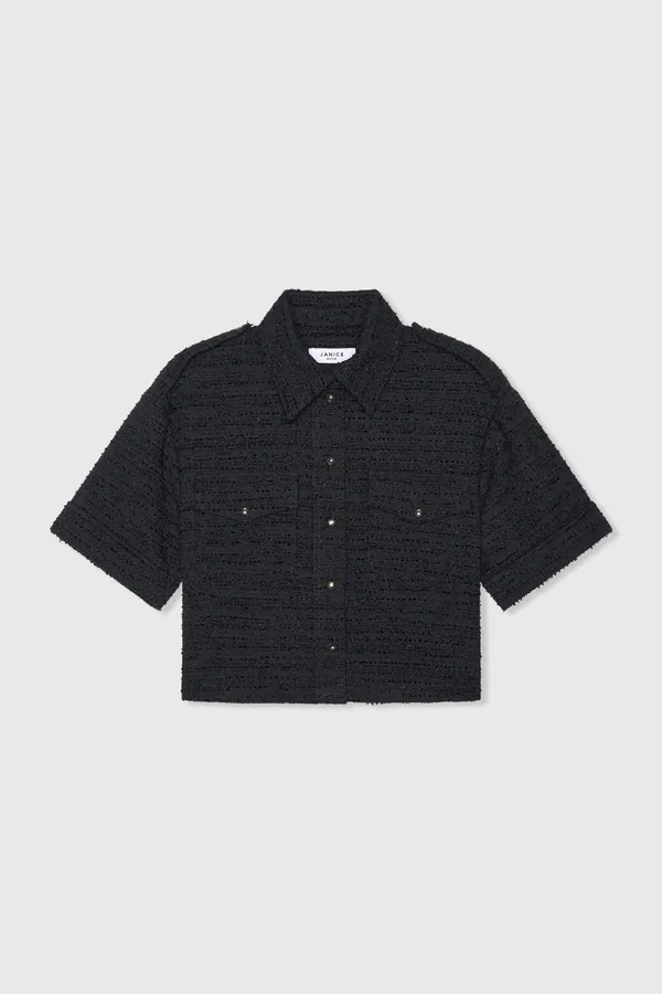 Spike Zwart Tweed Lurex