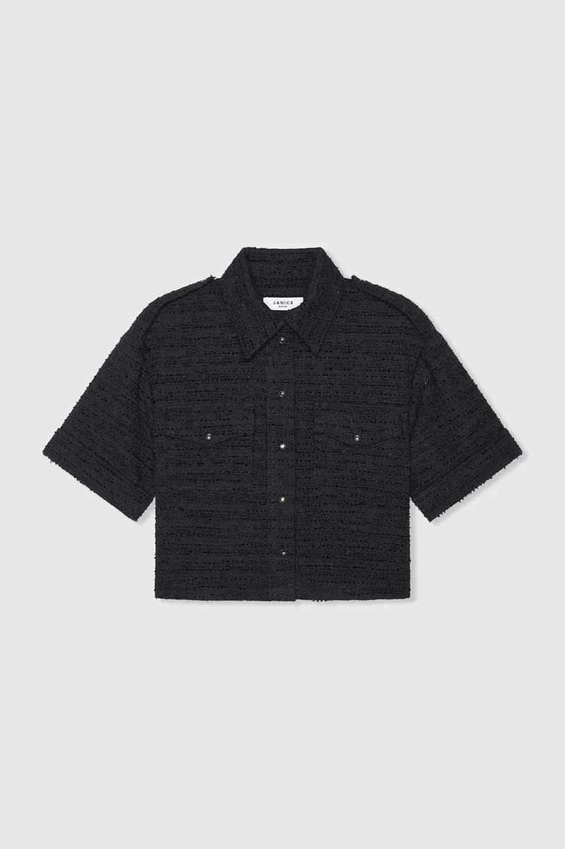 Spike Zwart Tweed Lurex