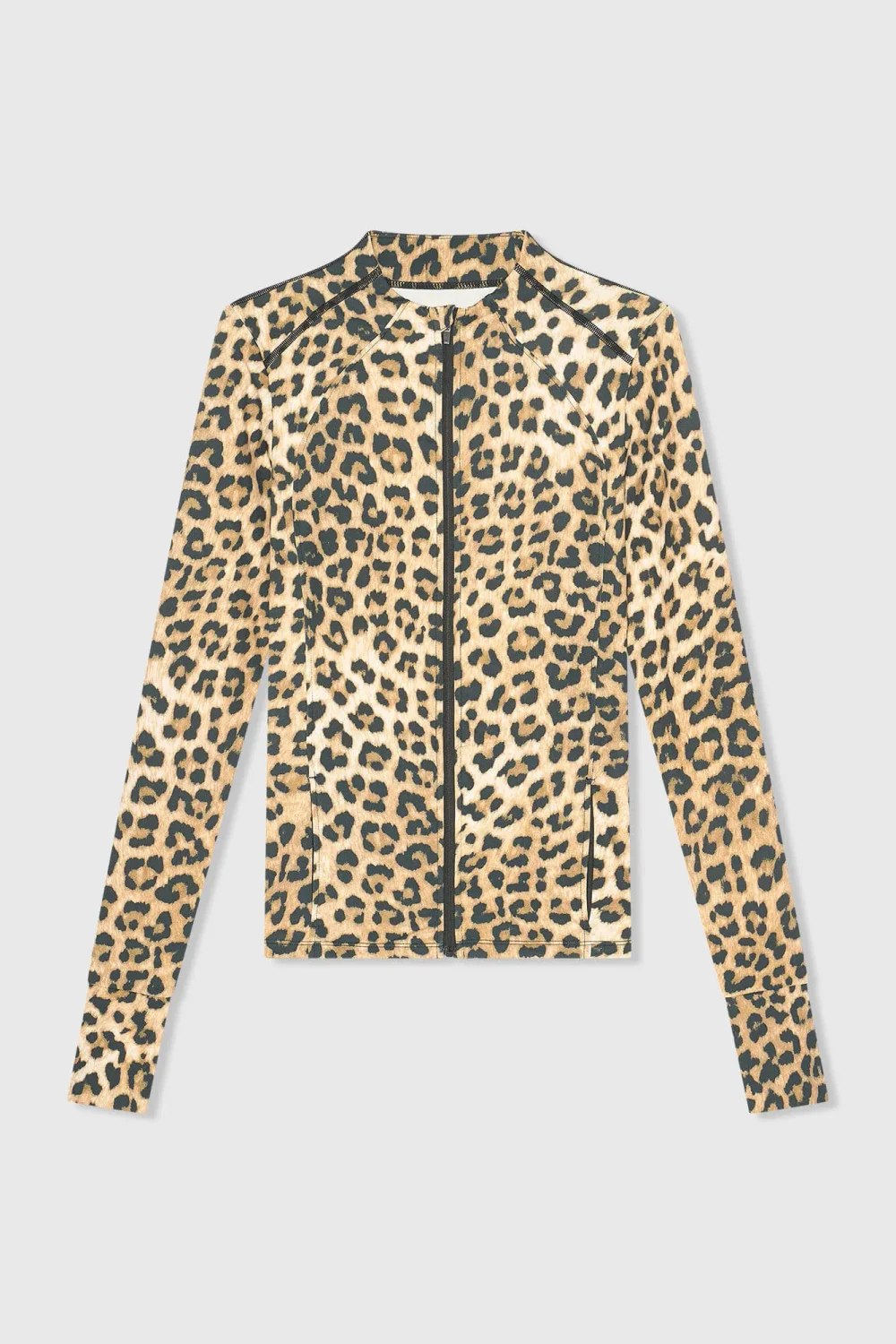 Women's Sports Vest Jacket with Leopard Print, Texas