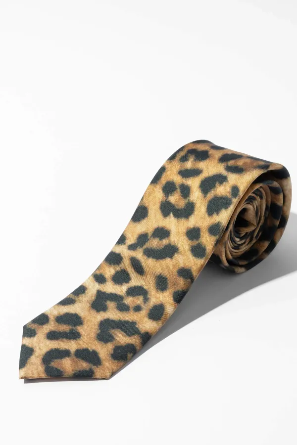 Stropdas Zijde Panterprint Sir