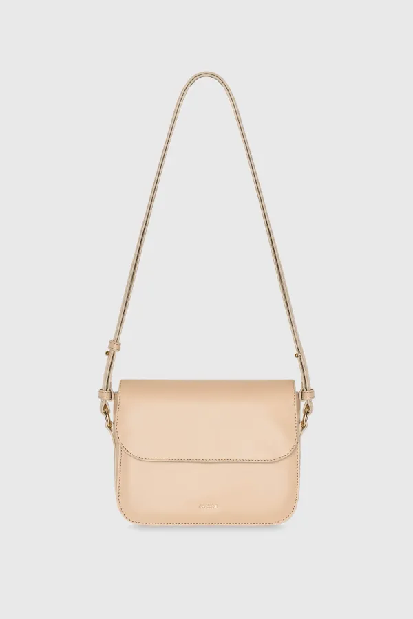 Lederhandtasche für Damen Elias Beige