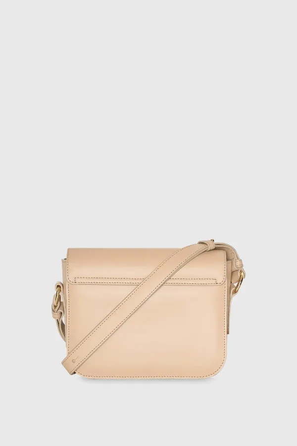 Lederhandtasche für Damen Elias Beige