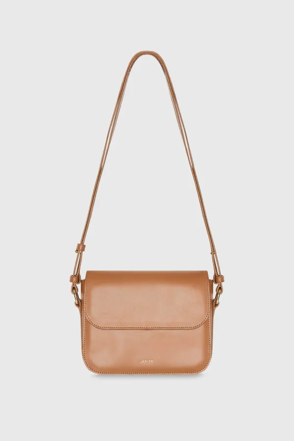 Lederhandtasche für Damen Elias Camel