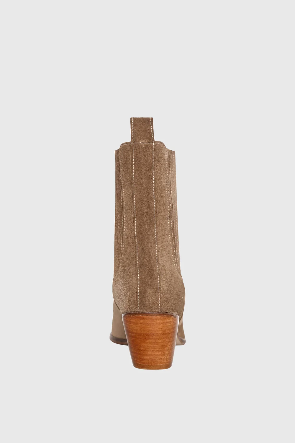 Enkellaars Western Dames Suede Colt Cognac