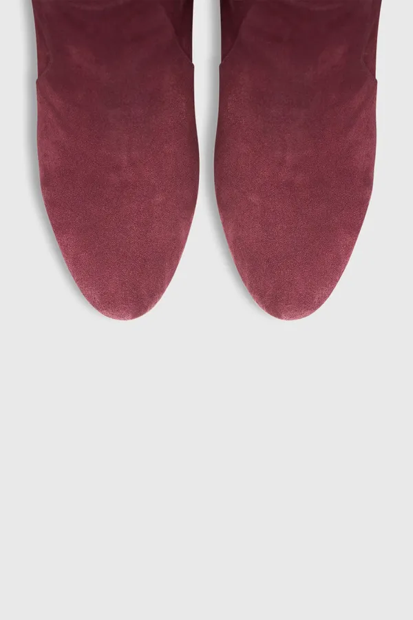 Roman Burgundy Suede