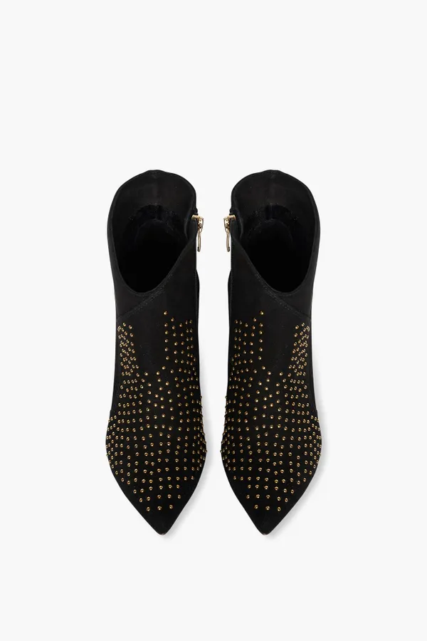 Laarsje Dames Suede Studs Stewart Zwart