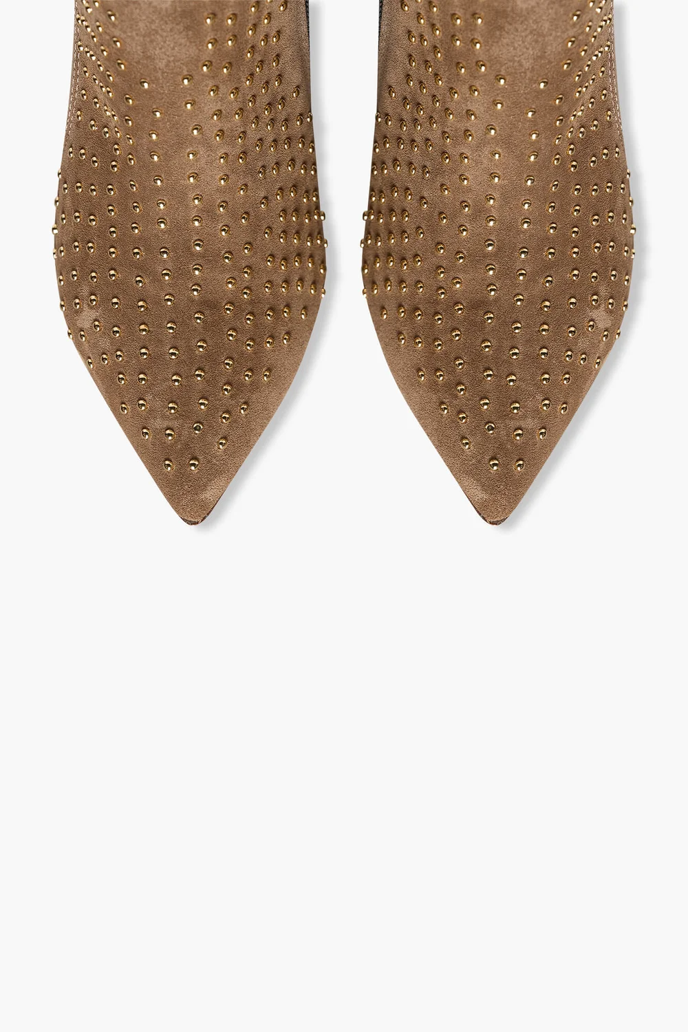 Laarsje Dames Suede Studs Stewart Cognac